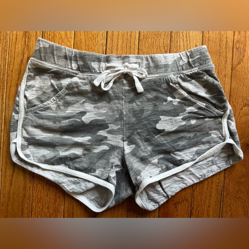 Justice Gray Camouflage Shorts girls size 10